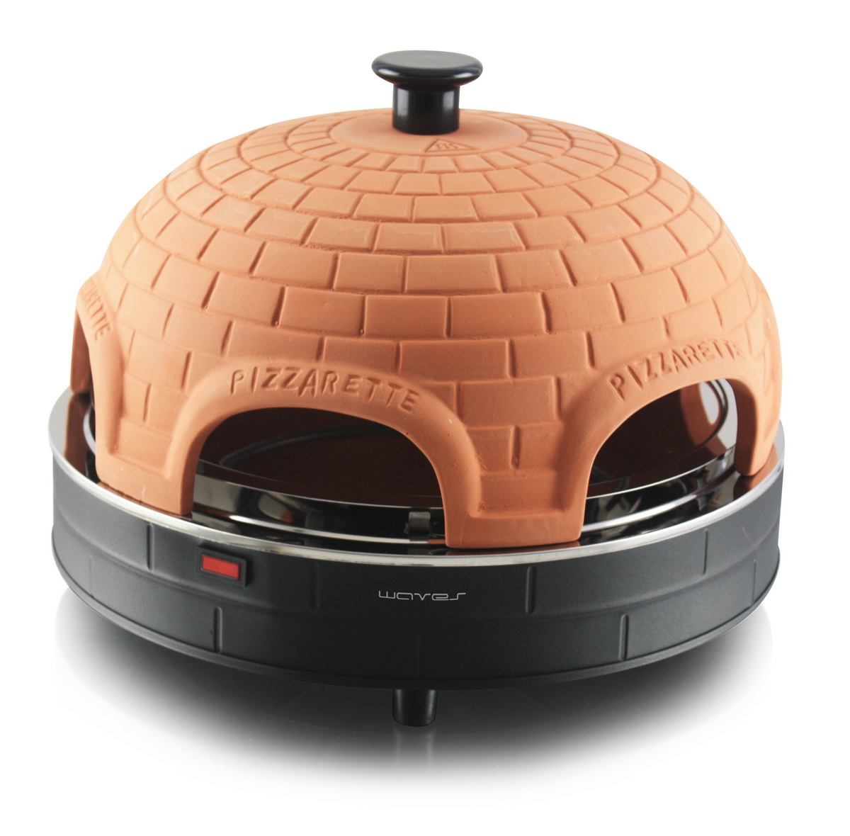 CuisineKing Mini Pizzaofen - Elektrischer Ofen Für 6 Mini-Pizzen